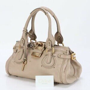 Chloe handles leather handbag Paddington top gold card